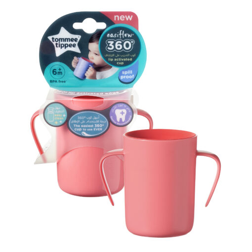 Tazza rosa 360° con maniglie - Tommee Tippee