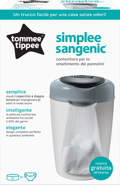 Mangiapannolini Simplee Sangenic grigio - Tommee Tippee