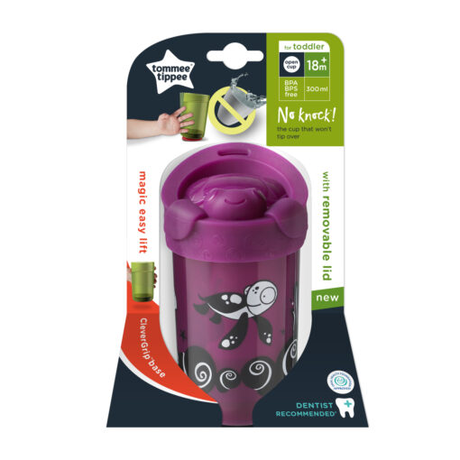 Tazza Super Cup tartaruga con coperchio - Tommee Tippee