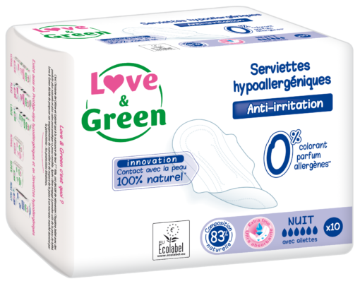 Love and Green - Assorbenti notte con ali