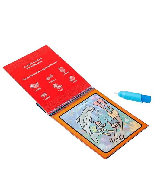 cartoncini magici da colorare con penna ad acqua e riutilizzabili, basta farli asciugare