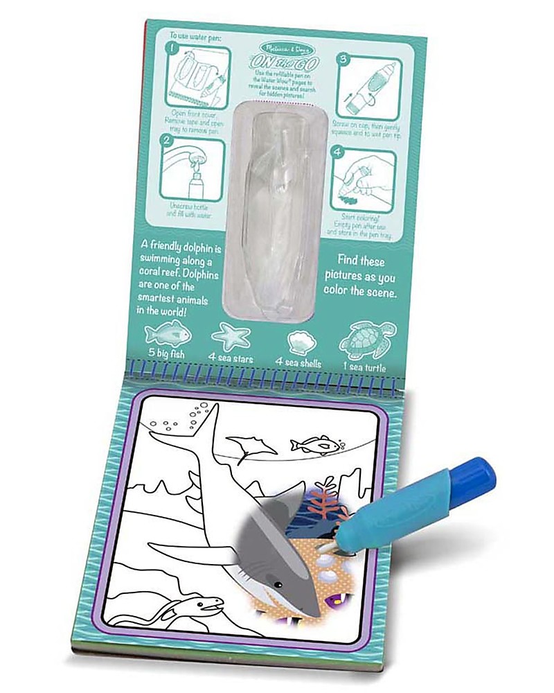 cartoncini magici da colorare con penna ad acqua e riutilizzabili