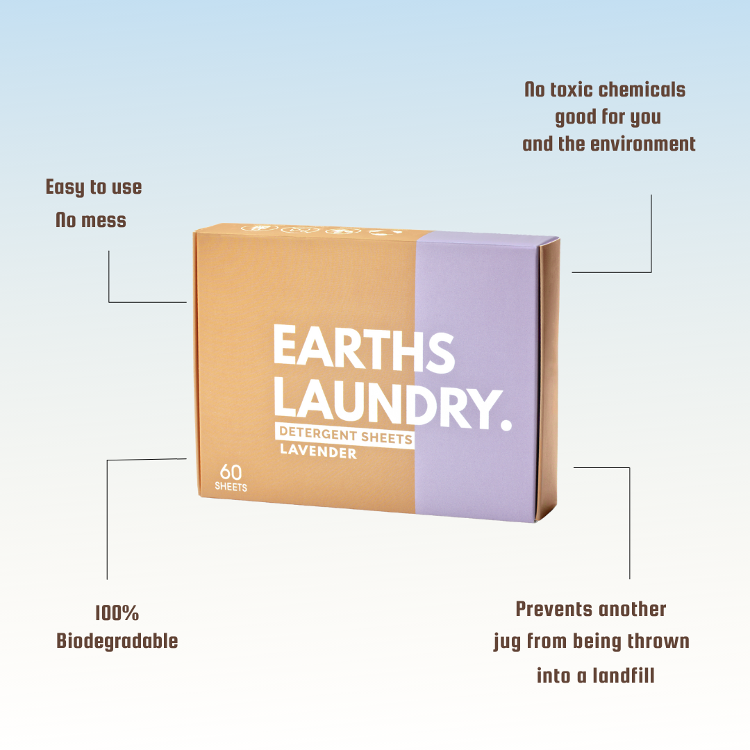 Bio detersivo in fogli per lavatrice - Earths Laundry • FreeNappy