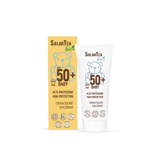 bio crema solare per bambini con protezione 50+