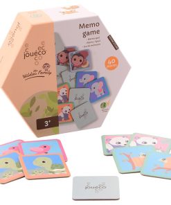 gioco di memoria in legno con illustrazioni di animali