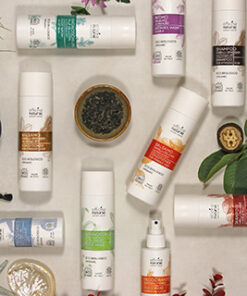 linea innovattivi eco bio per pelli delicate, shamppo, balsamo, bagnoschiuma, deodoranti e crema mani
