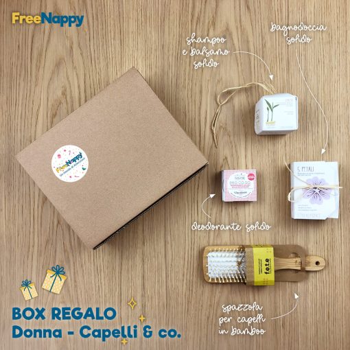 box regalo donna con prodotti per la cura dei capelli