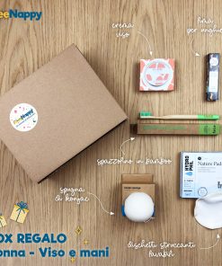 box regalo donna con prodotti eco e bio per viso e mani