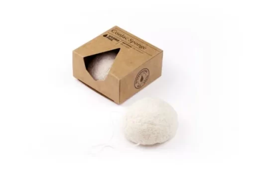 spugna naturale di konjac con confezione eco sostenibile