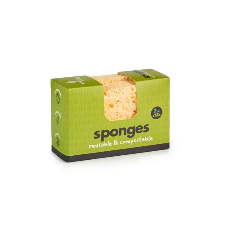 Confezione Da 16 Spugnette Biodegradabili In Fibra Di Cocco E Cellulosa – Per Piatti, Ecologiche E Compostabili