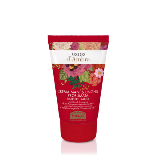 Crema biologica mani e unghie formulata con ingredienti naturali - Rosso d'Ambra Helan