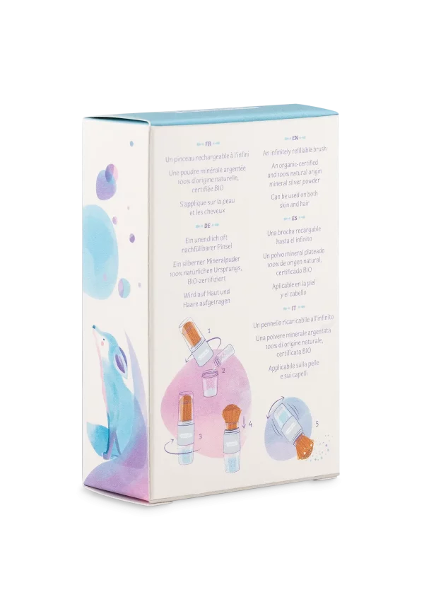 Polvere scintillante con pennello magico Nasmaki