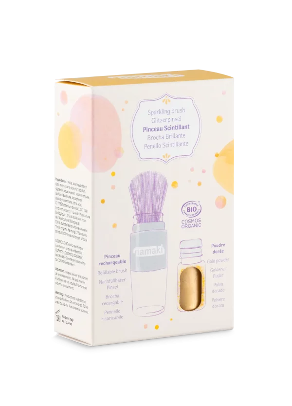 Polvere scintillante con pennello magico Oro