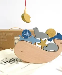 Gioco di pesca e incastro Montessori