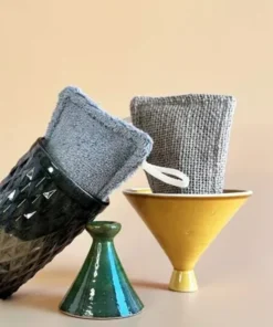 Spugna abrasiva lino e bambù