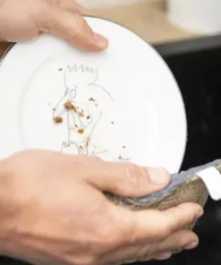 Spugna abrasiva lino e bambù