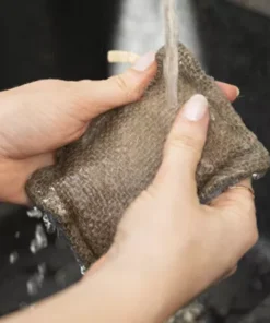 Spugna abrasiva lino e bambù