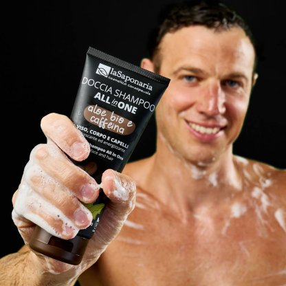 doccia shampoo viso, corpo e capelli